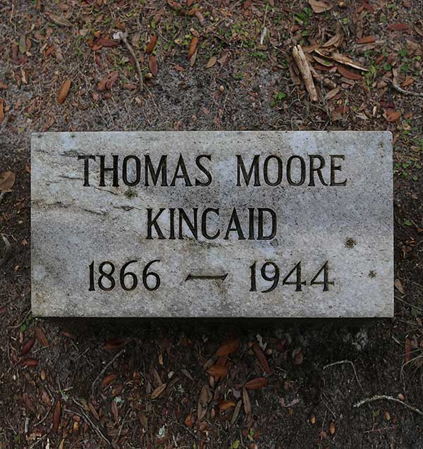 Thomas Moore Kincaid Gravestone Photo