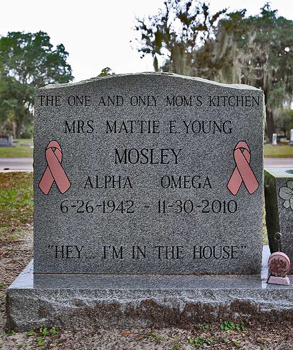 Mattie E. Young Mosley Gravestone Photo