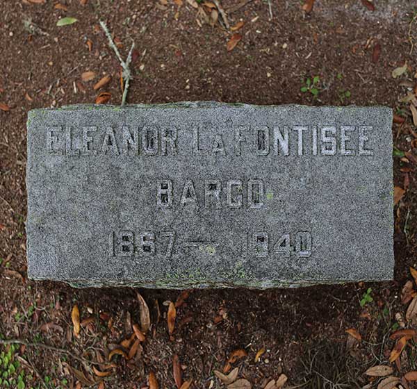 Eleanor LaFontisee Bargo Gravestone Photo