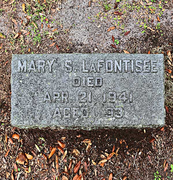 Mary S. LaFontisee Gravestone Photo