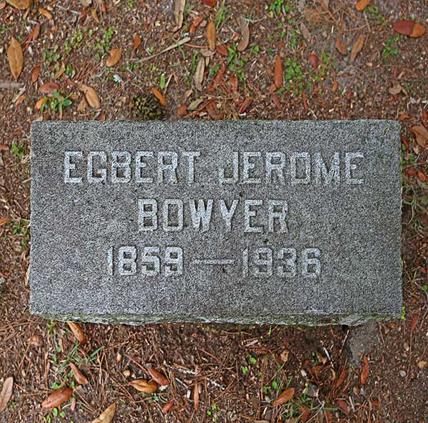 Egbert Jerome Bowyer Gravestone Photo
