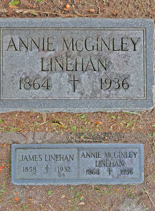 Annie McGinley Linehan Gravestone Photo