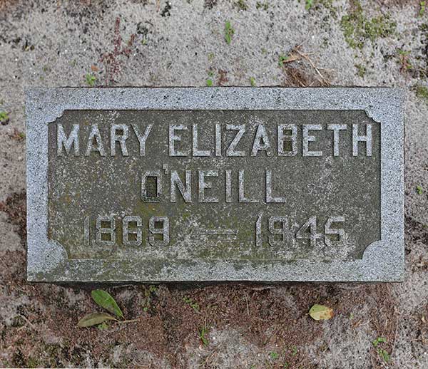 Mary Elizabeth O'Neill Gravestone Photo