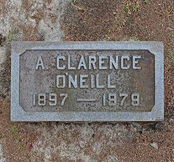 A. Clarence O'Neill Gravestone Photo