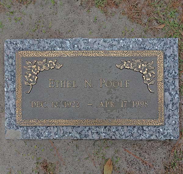 Ethel N. Poole Gravestone Photo