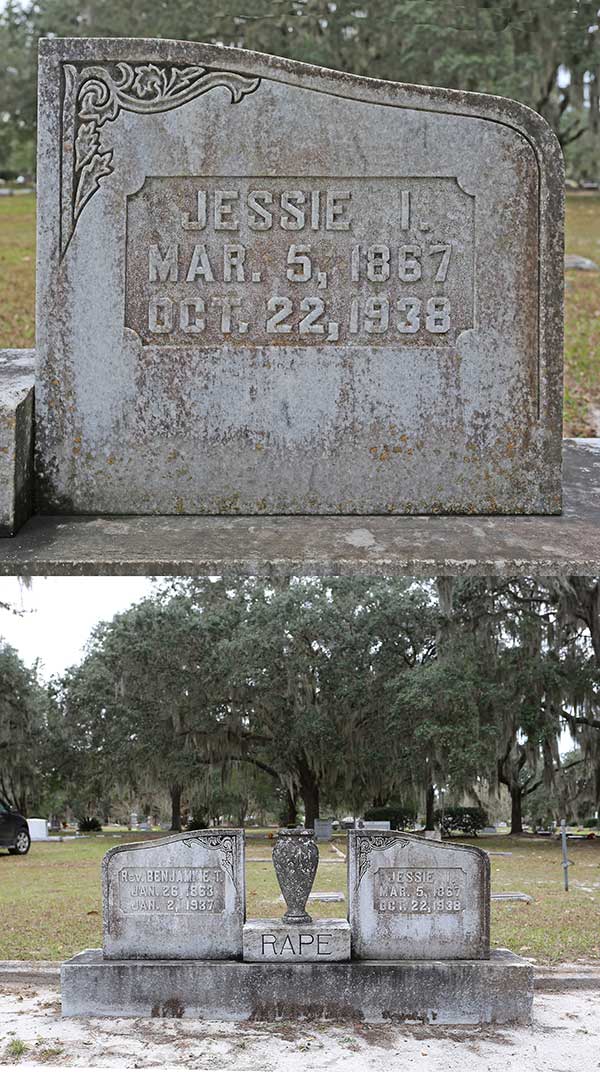 Jessie I. Rape Gravestone Photo