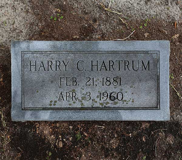 Harry C. Hartrum Gravestone Photo