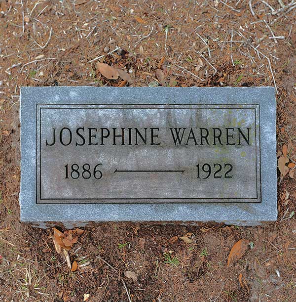Josephine Warren Gravestone Photo