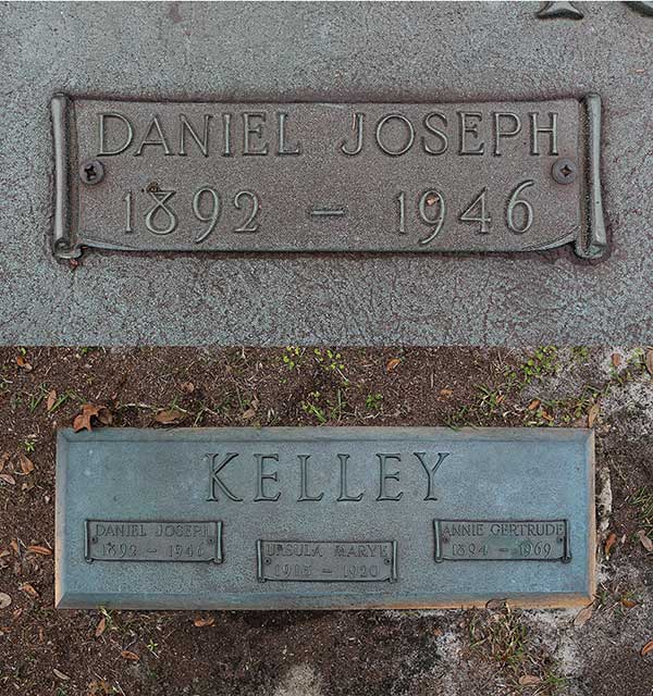 Daniel Joseph Kelley Gravestone Photo