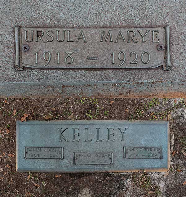 Ursula Marye Kelley Gravestone Photo