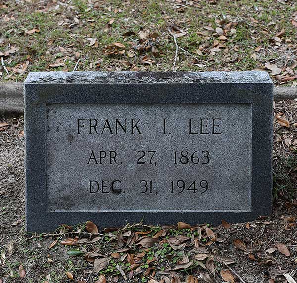 Frank I. Lee Gravestone Photo
