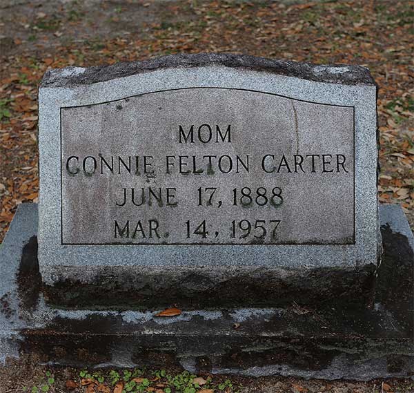 Connie Felton Carter Gravestone Photo