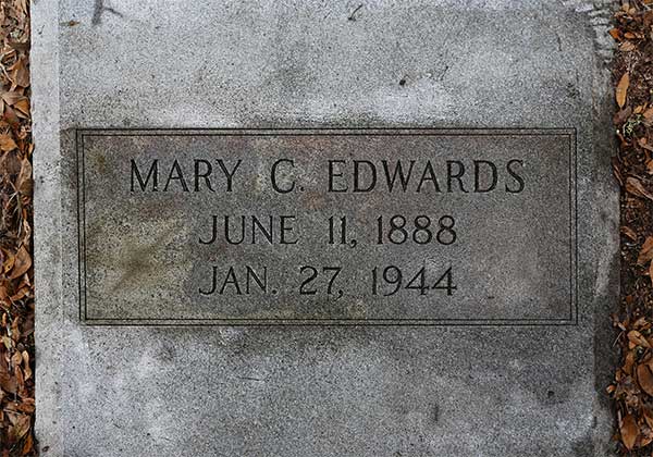 Mary C. Edwards Gravestone Photo