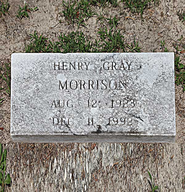 Henry Gray Morrison Gravestone Photo