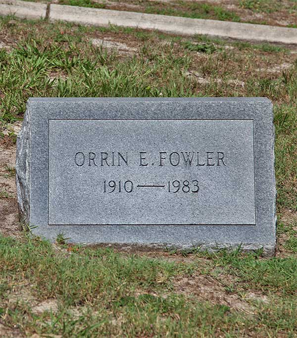 Orrin E. Fowler Gravestone Photo