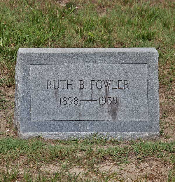 Ruth B. Fowler Gravestone Photo