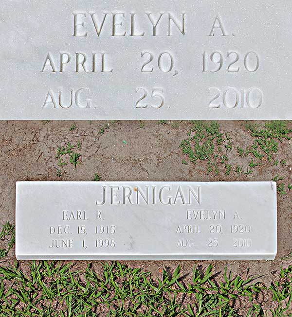 Evelyn A. Jernigan Gravestone Photo