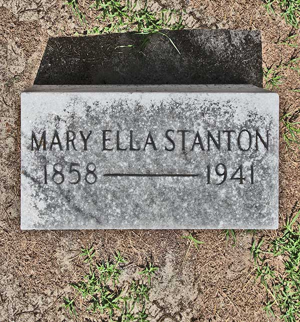 Mary Ella Stanton Gravestone Photo