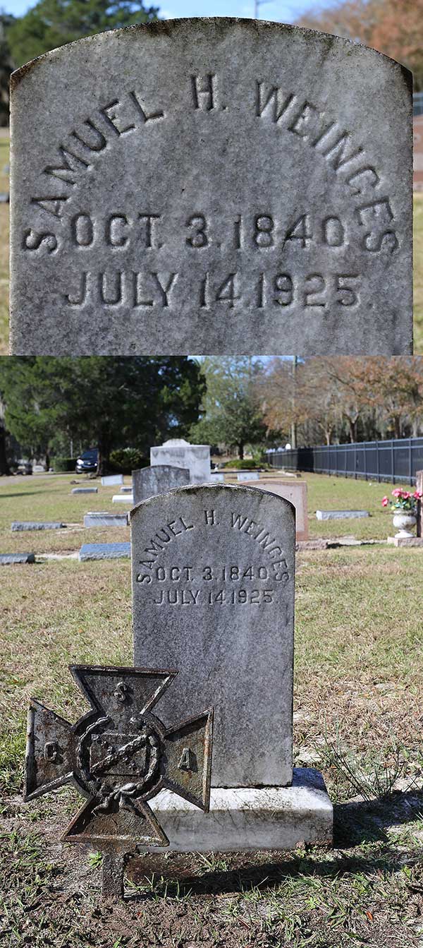 Samuel H. Weinges Gravestone Photo