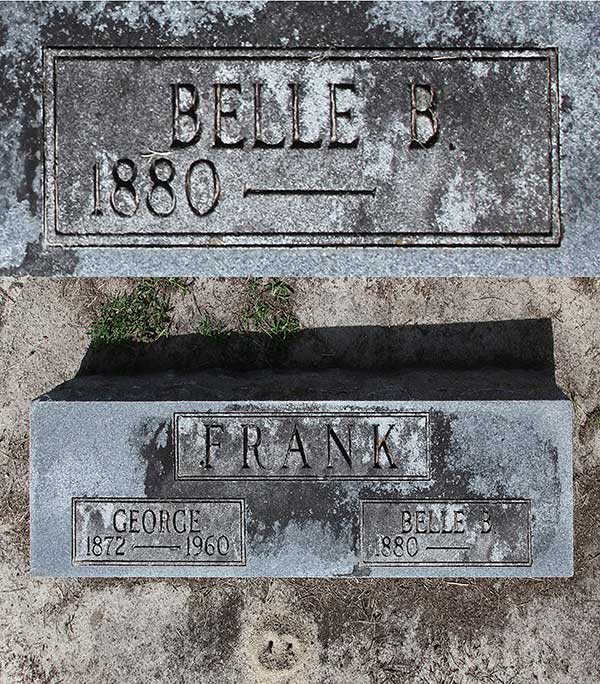 Belle B. Frank Gravestone Photo