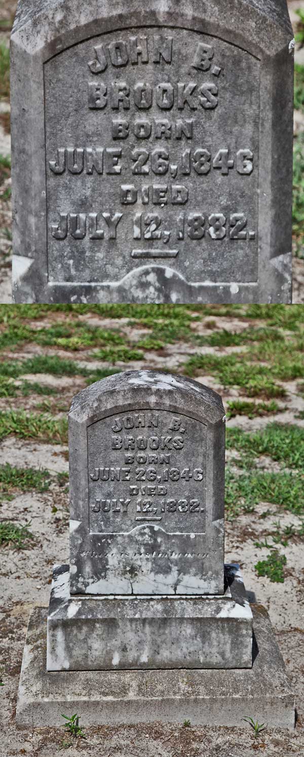 John B. Brooks Gravestone Photo