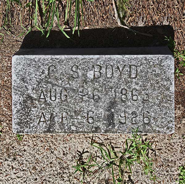 C. S. Boyd Gravestone Photo