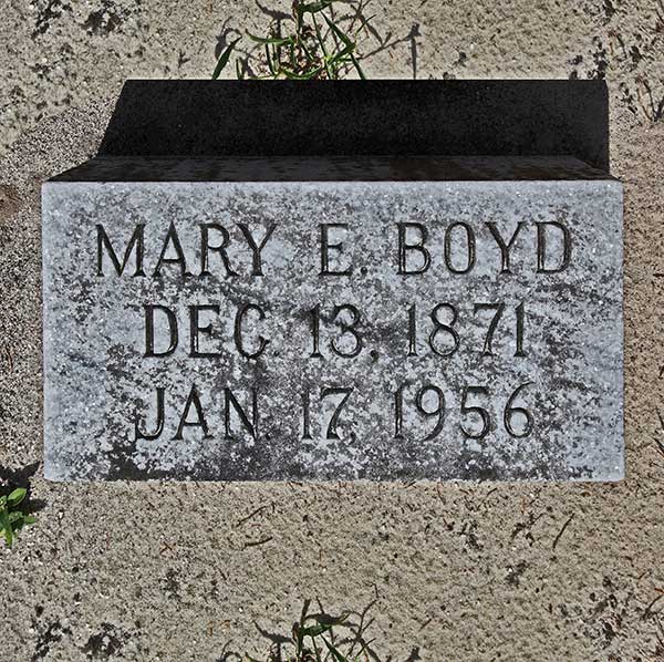 Mary E. Boyd Gravestone Photo