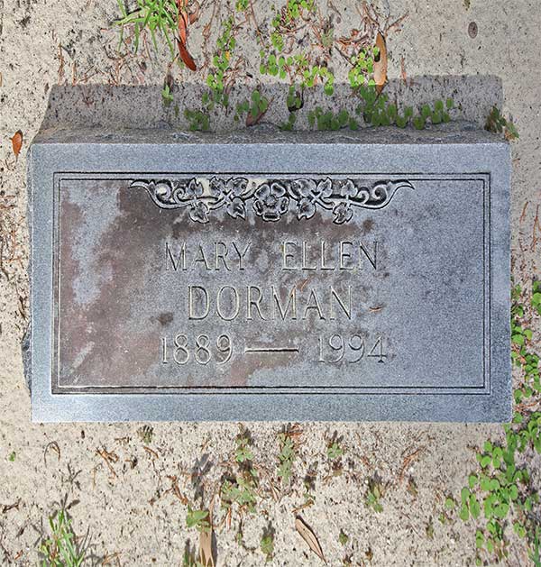 Mary Ellen Dorman Gravestone Photo