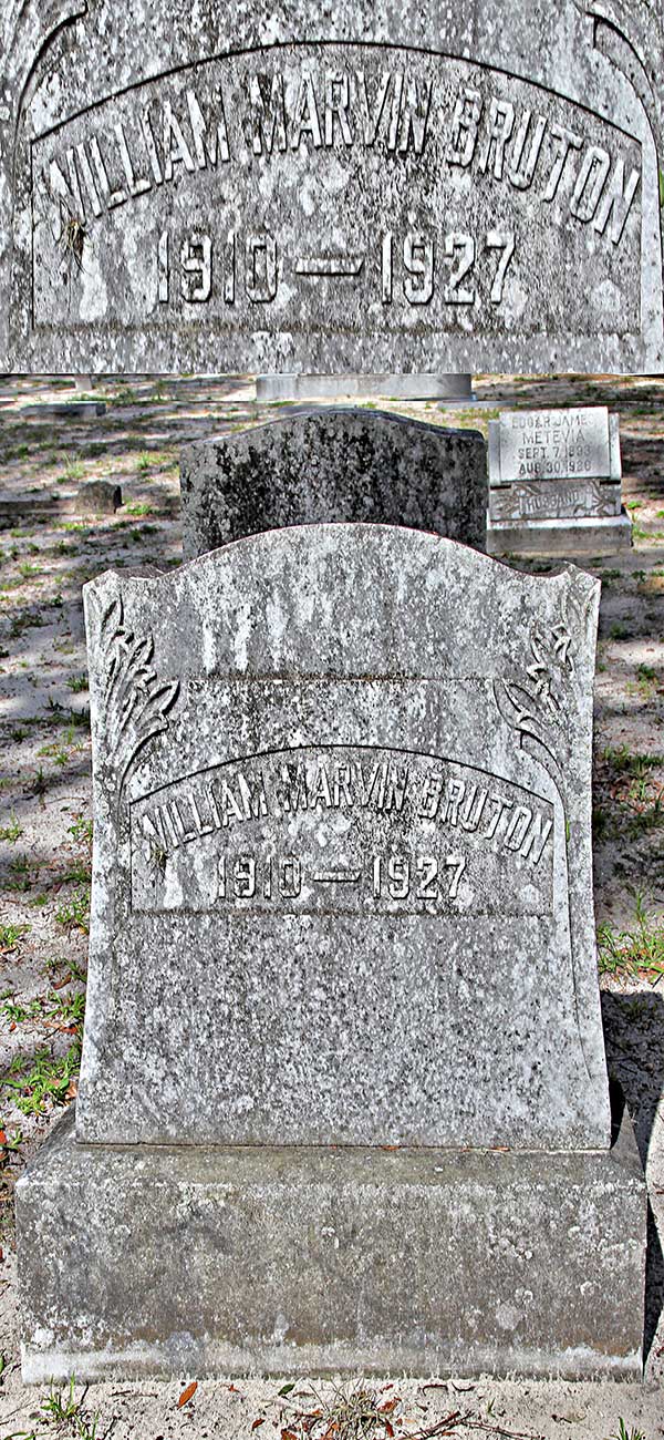 William Marvin Bruton Gravestone Photo