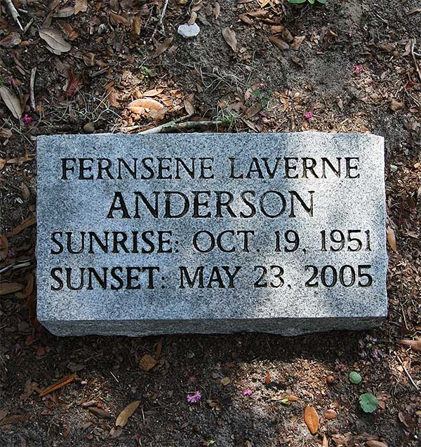 Fernsene Laverne Anderson Gravestone Photo