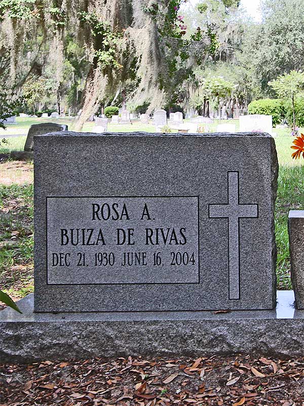 Rosa A. Buiza De Rivas Gravestone Photo