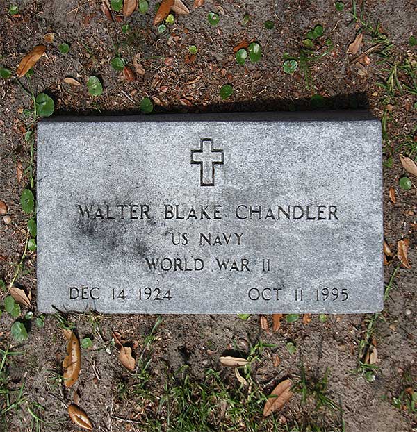 Walter Blake Chandler Gravestone Photo