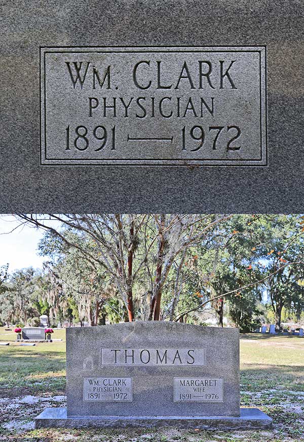 Wm. Clark Thomas Gravestone Photo