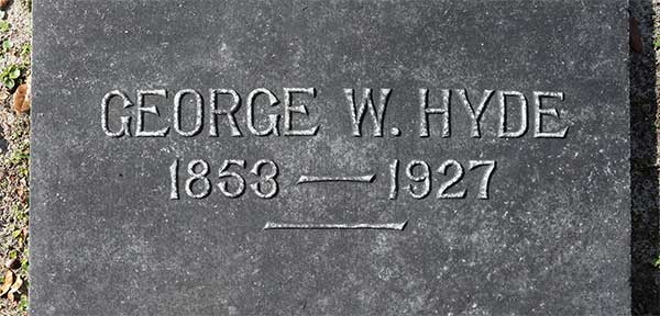 George W. Hyde Gravestone Photo