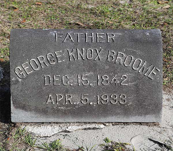 George Knox Broome Gravestone Photo