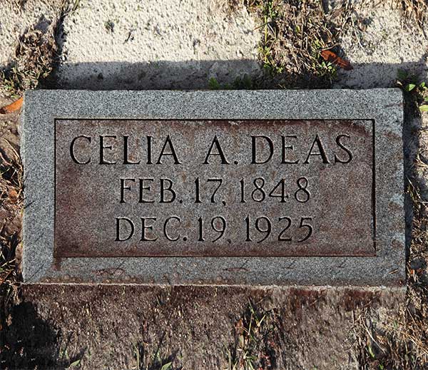 Celia A. Deas Gravestone Photo