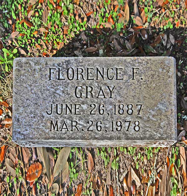 Florence F. Gray Gravestone Photo