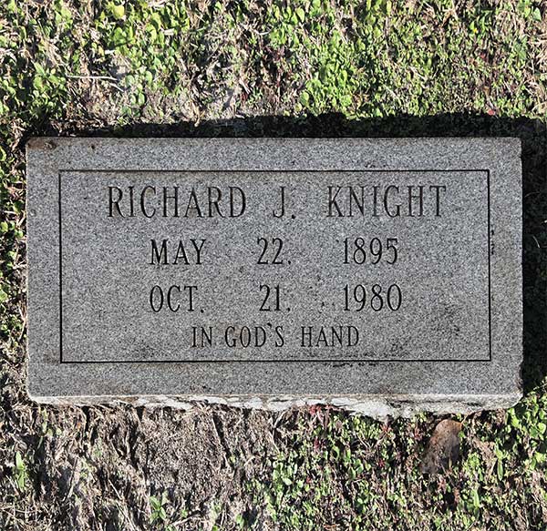 Richard J. knight Gravestone Photo