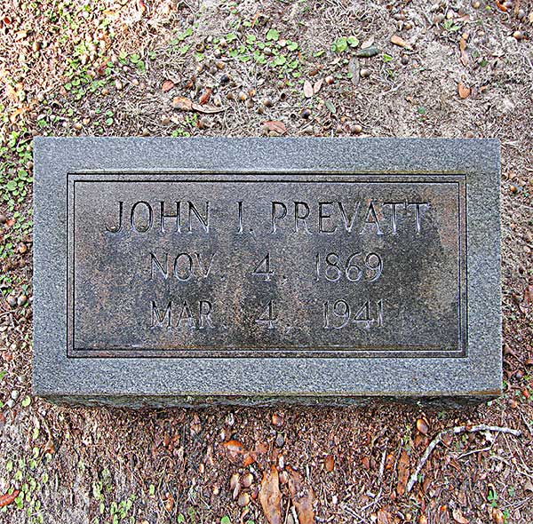 John I. Prevatt Gravestone Photo