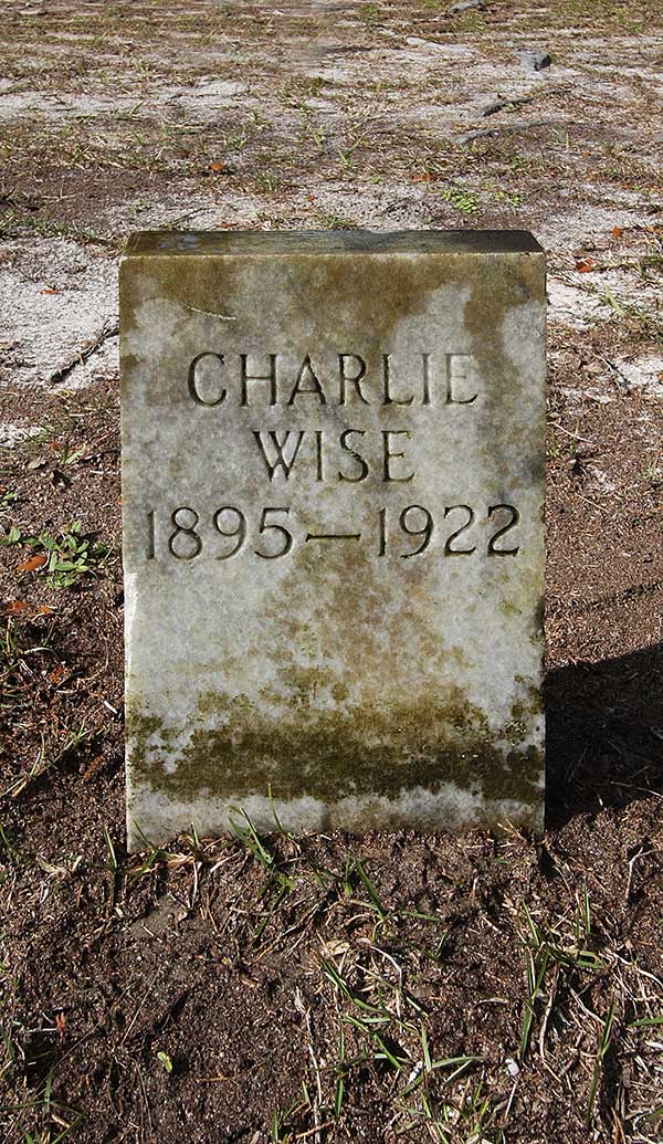 Charlie Wise Gravestone Photo