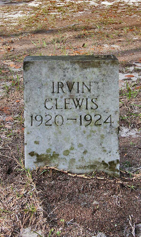 Irvin Clewis Gravestone Photo