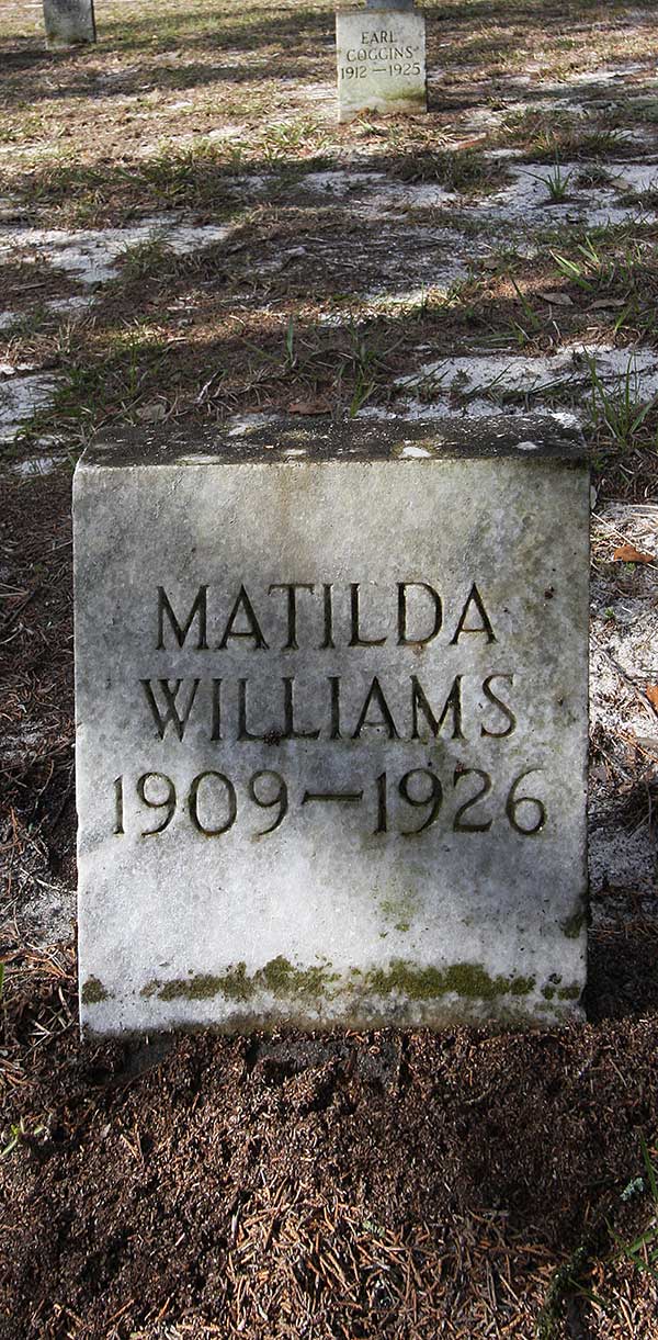 Matilda Williams Gravestone Photo