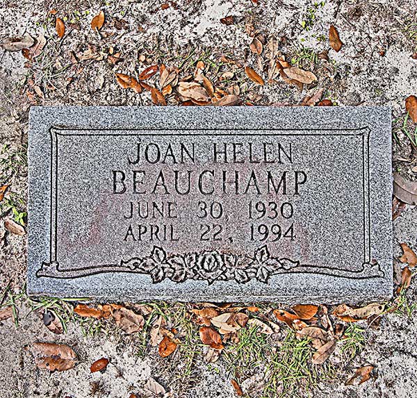 Joan Helen Beauchamp Gravestone Photo