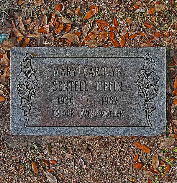 Mary Carolyn Sentell Tiffin Gravestone Photo