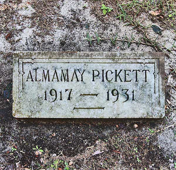 Almamay Pickett Gravestone Photo