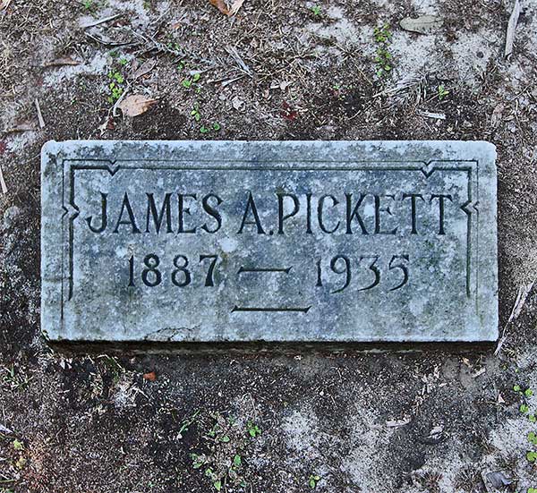 James A. Pickett Gravestone Photo