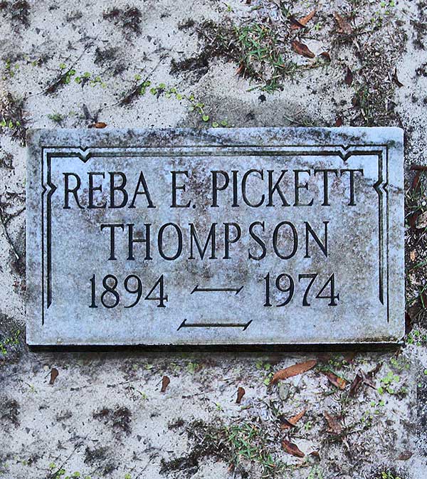 Reba E. Pickett Thompson Gravestone Photo
