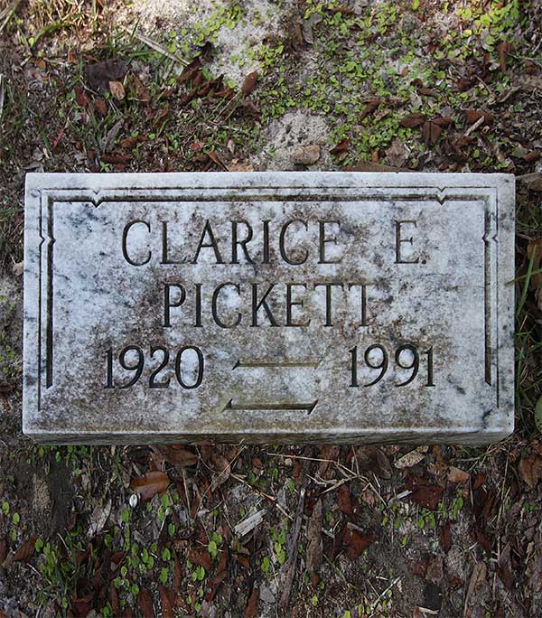 Clarice E. Pickett Gravestone Photo