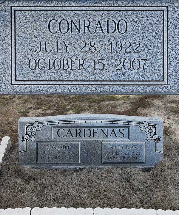 Conrado Cardenas Gravestone Photo