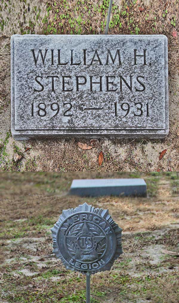 William H. Stephens Gravestone Photo